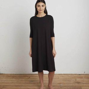 Mimu Maxi Classic Black Frock Dress Size S Tall